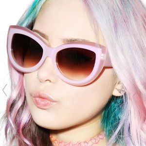Wildfox Sunglasses Kitten Style Pink Pre-owned